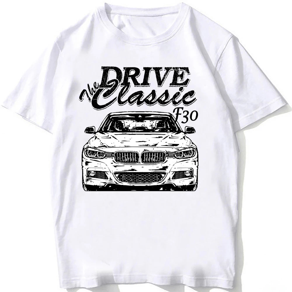 Retro E30 Old Classic Dirty Style T-Shirt Men Short Sleeve Harajuku E34 E36 E28 Sport Race T Shirt Hip Hop White Casual Boy Tees