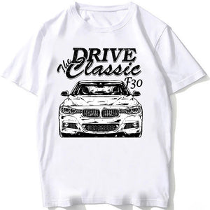 Retro E30 Old Classic Dirty Style T-Shirt Men Short Sleeve Harajuku E34 E36 E28 Sport Race T Shirt Hip Hop White Casual Boy Tees