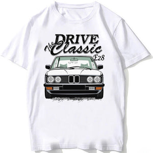 Retro E30 Old Classic Dirty Style T-Shirt Men Short Sleeve Harajuku E34 E36 E28 Sport Race T Shirt Hip Hop White Casual Boy Tees